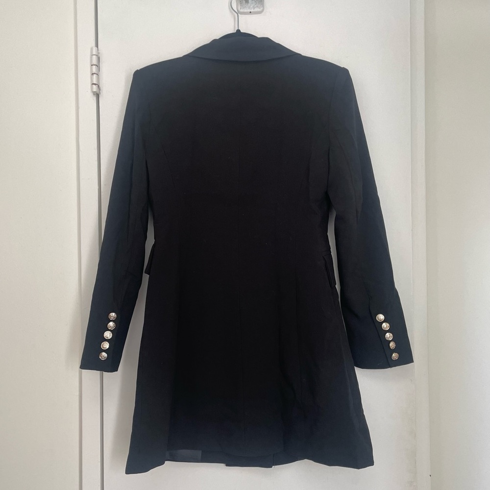 Lulu’s Black Double Breasted Blazer / Coat size small - Picture 3 of 7